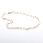 Classic Pearl Beaded Necklace with 14K Filagree Clasp