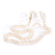 Classic Pearl Beaded Necklace with 14K Filagree Clasp
