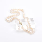 Classic Pearl Beaded Necklace with 14K Filagree Clasp