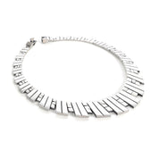 Taxco Sterling Silver Collar Statement Necklace