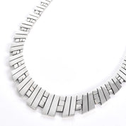 Taxco Sterling Silver Collar Statement Necklace