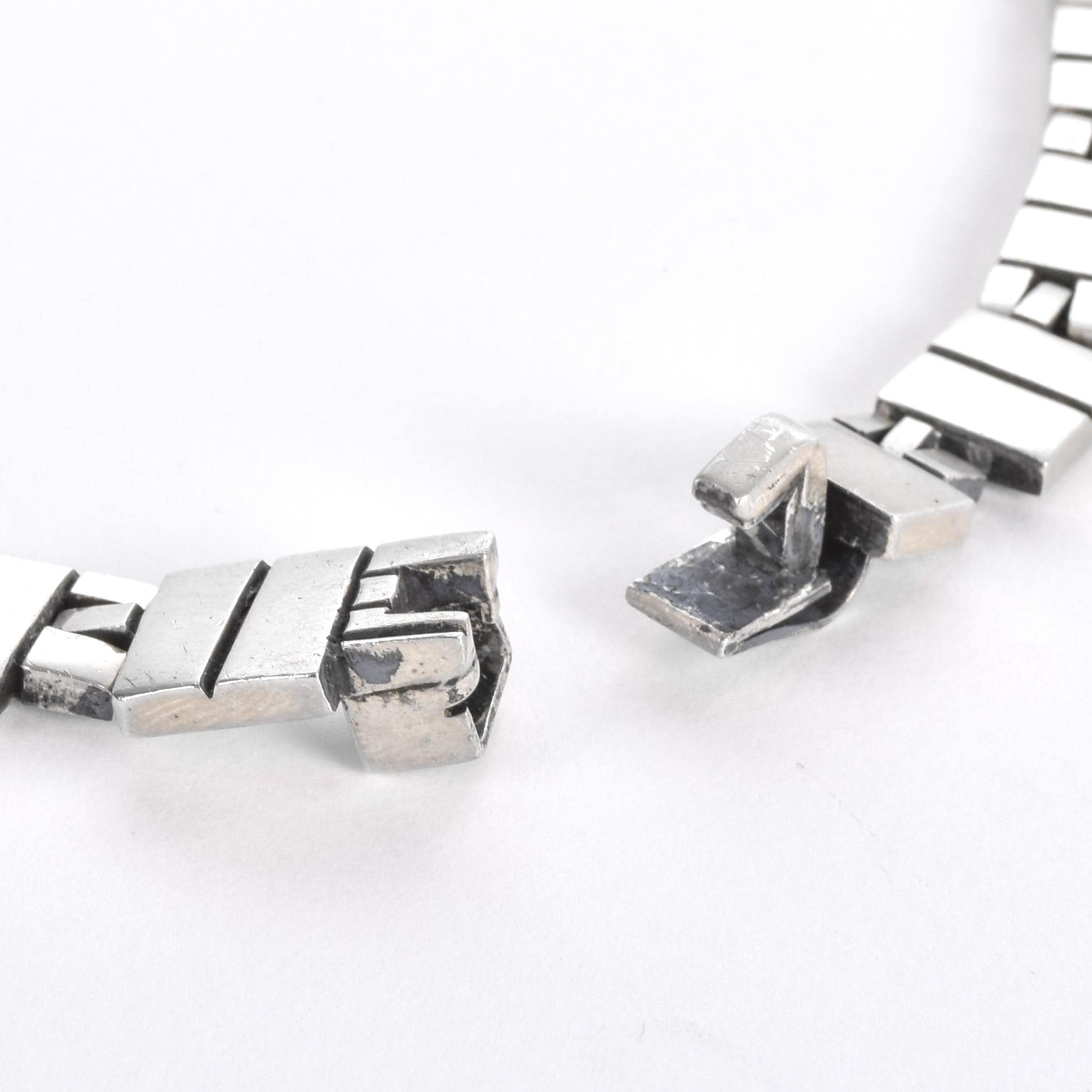 Taxco Sterling Silver Collar Statement Necklace