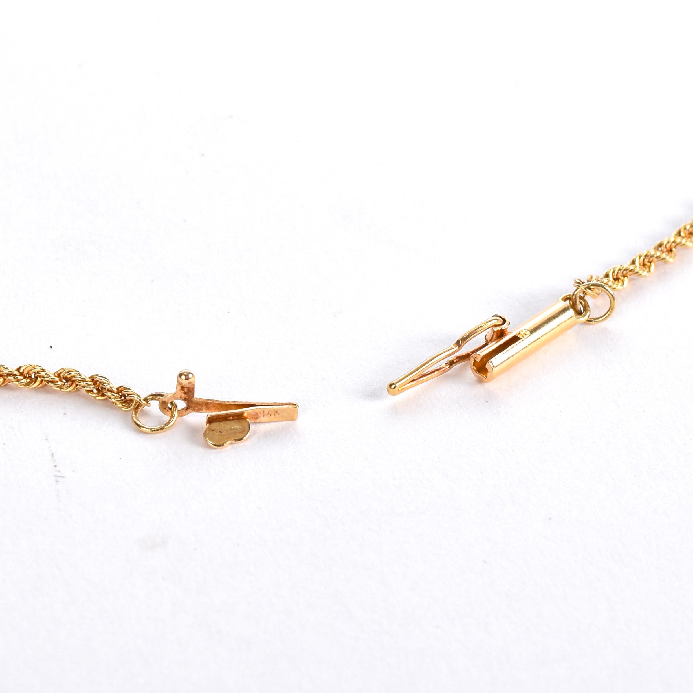 18K Gold Butterfly Pendant with Star Set Diamond, Emerald, and Ruby on 14K Rope Chain