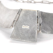 Zuni Style Sterling Silver Turquoise Inlay Necklace