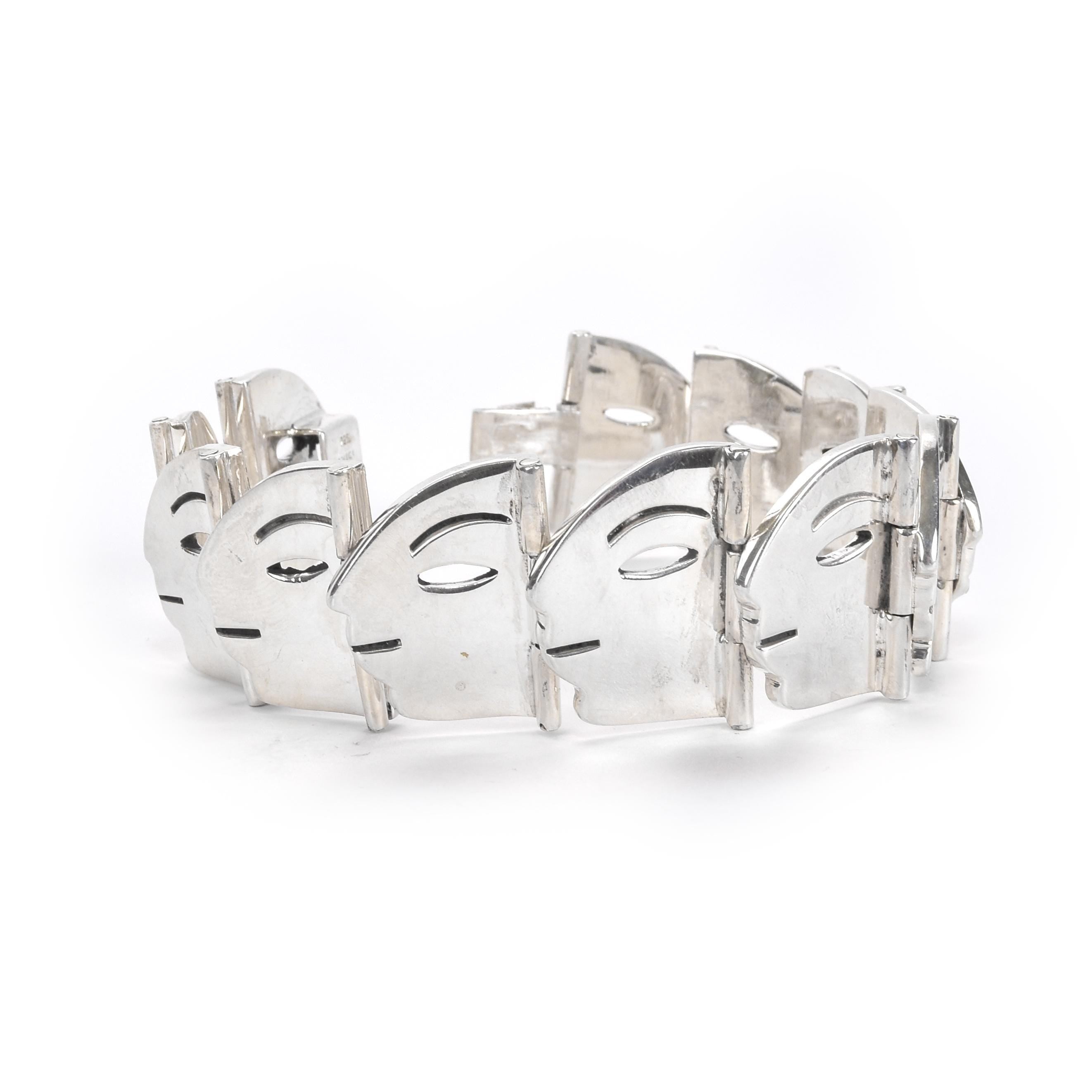 Bracelet Anonimo T31 Vintage En Acier Inoxydable - Largeur 22 Mm, Années 70, Occasion