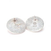 William Spratling Sterling Silver and Copper Sun Earrings