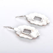 1970s Oscar Betz Sterling Silver Multi-Stone Dangle Earrings