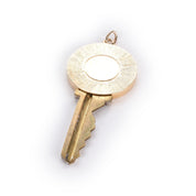 House Key Pendant with 14K Gold Medallion