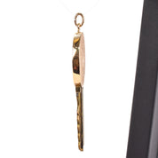 House Key Pendant with 14K Gold Medallion