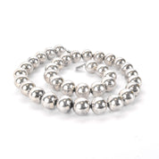 Taxco Large Sterling Silver Beaded Necklace