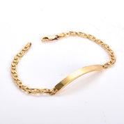 14K Gold Mariner Chain ID Bracelet