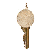 House Key Pendant with 14K Gold Medallion