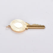 House Key Pendant with 14K Gold Medallion