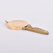 House Key Pendant with 14K Gold Medallion