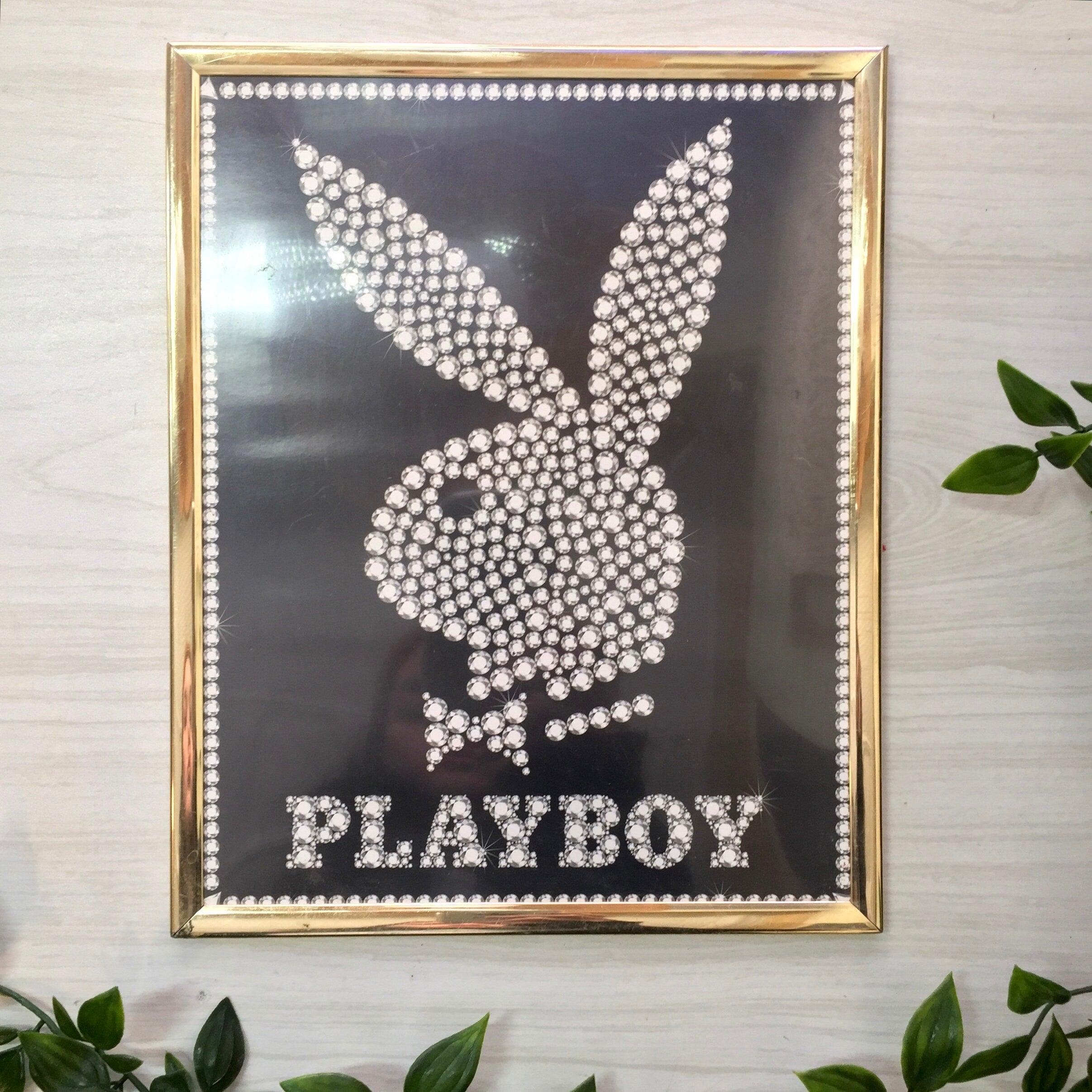 Vintage Playboy, Playboy Wall Art, Bunny, Framed Art, Playboy Art, Gold Frame, Playboy Bunny, Vintage Home Decor, Retro, Wall Art, Gift