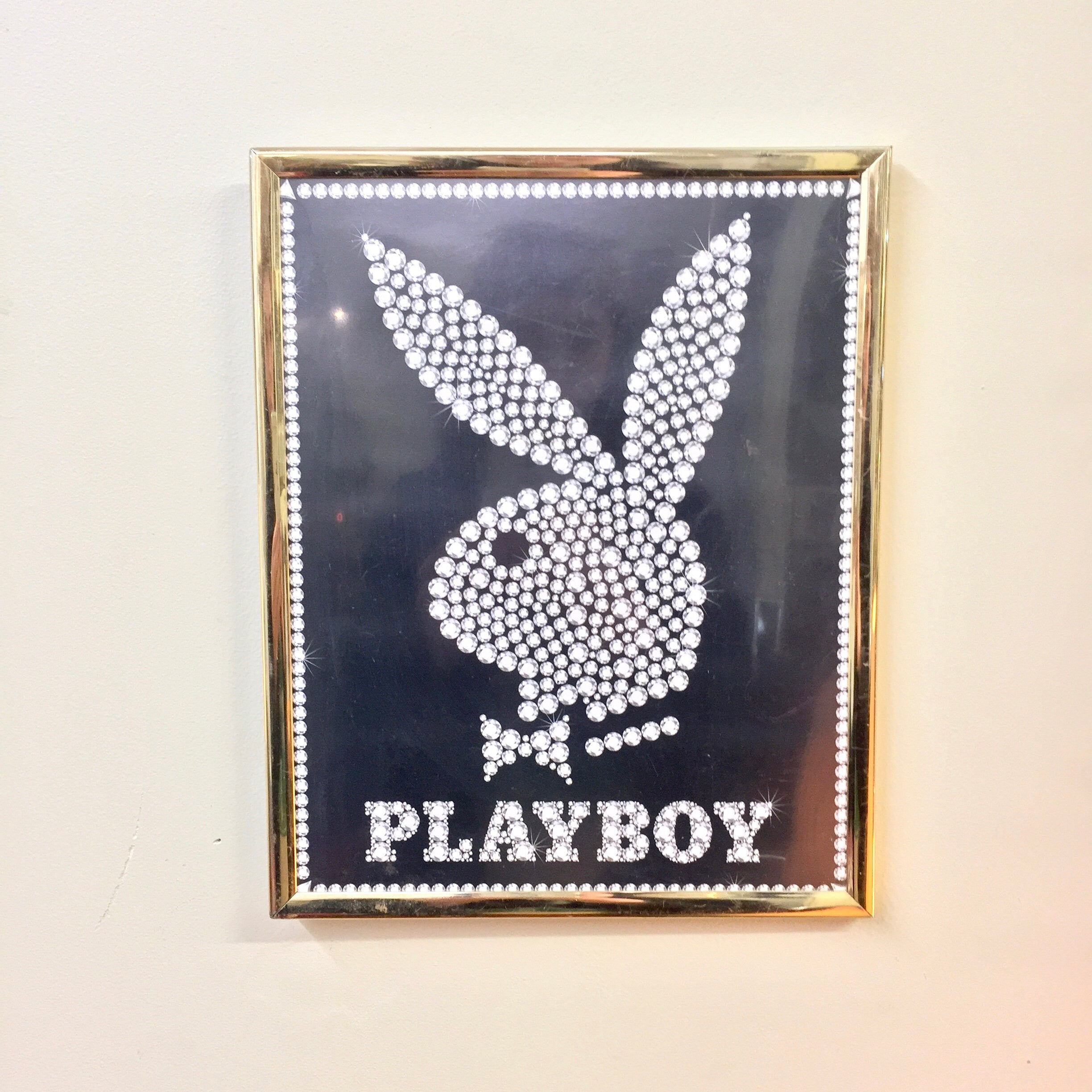 Vintage Playboy, Playboy Wall Art, Bunny, Framed Art, Playboy Art, Gold Frame, Playboy Bunny, Vintage Home Decor, Retro, Wall Art, Gift
