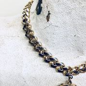 Vintage Necklace, Thick Chain, Monet Jewelry, Vintage Jewelry, Pendant Necklace, Statement Jewelry, Gold Toned Necklace, Pendant, Monet