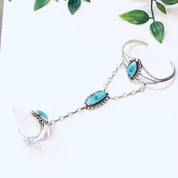 Vintage Navajo Slave Bracelet, Turquoise Bracelet, Vintage Jewelry, Navajo Jewelry, Boho Style, Bohemian Jewelry, Unique Jewelry, 925 Ring