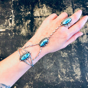 Vintage Navajo Slave Bracelet, Turquoise Bracelet, Vintage Jewelry, Navajo Jewelry, Boho Style, Bohemian Jewelry, Unique Jewelry, 925 Ring
