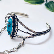 Vintage Navajo Slave Bracelet, Turquoise Bracelet, Vintage Jewelry, Navajo Jewelry, Boho Style, Bohemian Jewelry, Unique Jewelry, 925 Ring