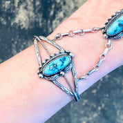 Vintage Navajo Slave Bracelet, Turquoise Bracelet, Vintage Jewelry, Navajo Jewelry, Boho Style, Bohemian Jewelry, Unique Jewelry, 925 Ring