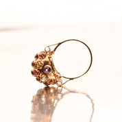 Multi-Gemstone Sputnik Ring In 18K Yellow Gold