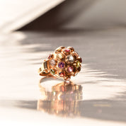 Multi-Gemstone Sputnik Ring In 18K Yellow Gold