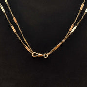 Antique 14K Yellow Gold Pocket Watch Chain