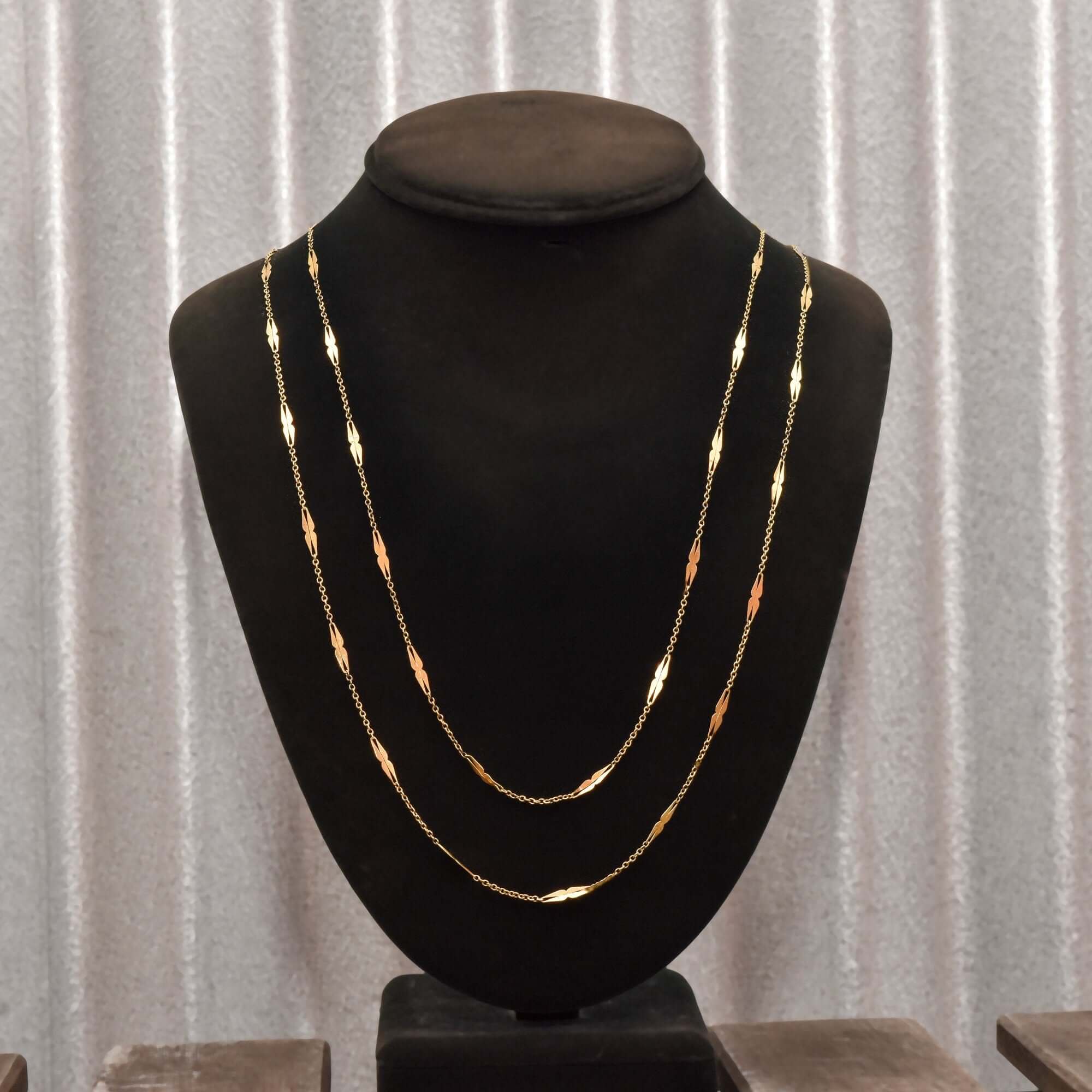 Antique 14K Yellow Gold Pocket Watch Chain