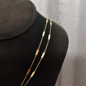 Antique 14K Yellow Gold Pocket Watch Chain