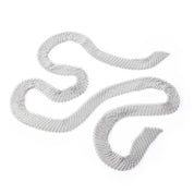 1997 Tiffany & Co. Elsa Peretti Sterling Silver Mesh Tie Scarf