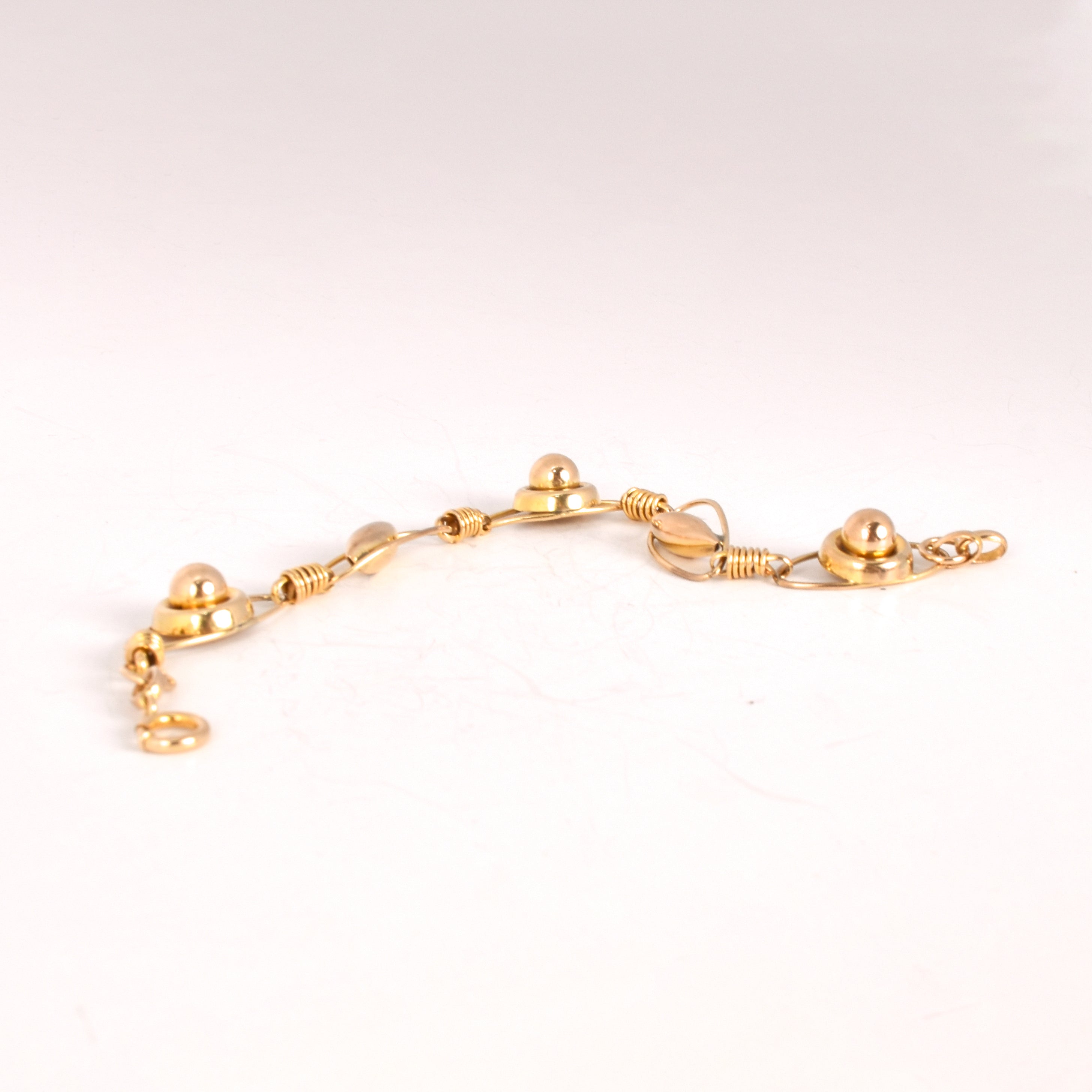 1940s 10k Gold Regal Geometric Bracelet
