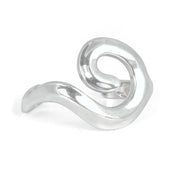 Chunky Silver Swirl Cuff Bracelet