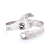 Sterling Silver Wrench Bracelet with Hinge