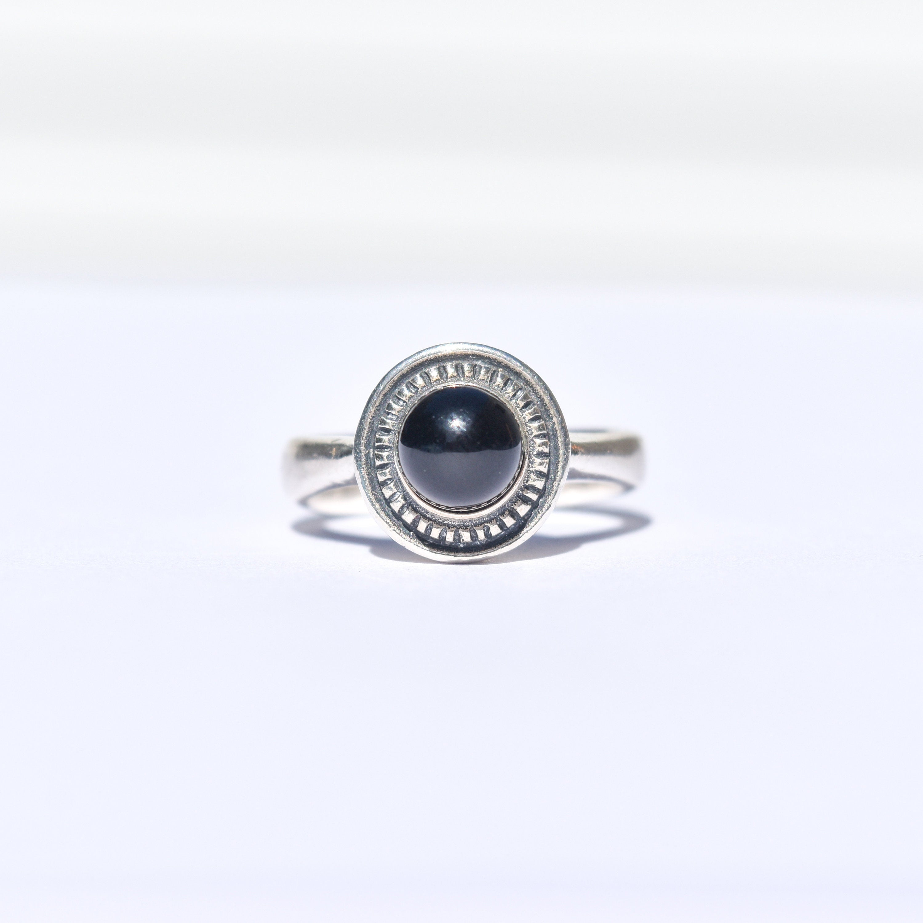 Sterling Silver Black Onyx Bead Ring By James Avery