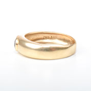 14K Italian Gold "Ellipse" Sapphire Ring