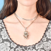 Sterling Silver Skull Pendant with Articulating Jaw