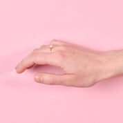 10K Gold Pearl Solitaire Ring
