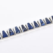 J Comes Taxco Silver Necklace with Blue Sodalite