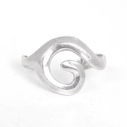 Chunky Silver Swirl Cuff Bracelet