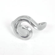 Chunky Silver Swirl Cuff Bracelet