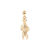 14K Gold Standing Bear Pendant