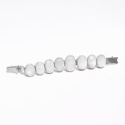Sterling Silver Rainbow Moonstone Link Bracelet