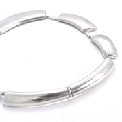 Modernist Sterling Silver Collar Necklace