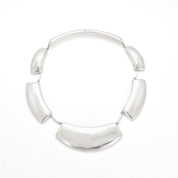 Modernist Sterling Silver Collar Necklace