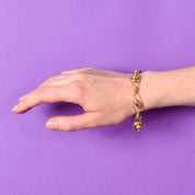 1940s 10k Gold Regal Geometric Bracelet