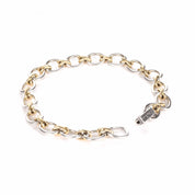 Tiffany & Co. Paloma Picasso 925 Silver and 18K Two-Tone Link Bracelet