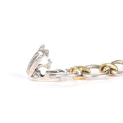 Tiffany & Co. Paloma Picasso 925 Silver and 18K Two-Tone Link Bracelet