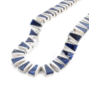 J Comes Taxco Silver Necklace with Blue Sodalite