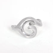 Chunky Silver Swirl Cuff Bracelet